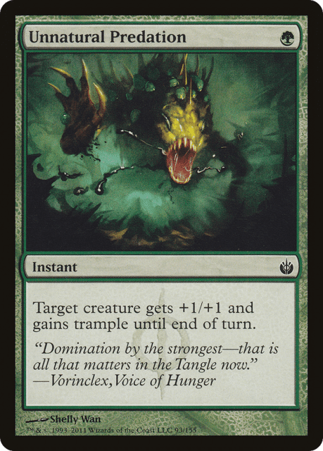 Unnatural Predation (93) — Mirrodin Besieged