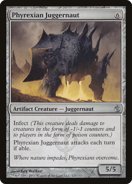 Phyrexian Juggernaut (121) — Mirrodin Besieged
