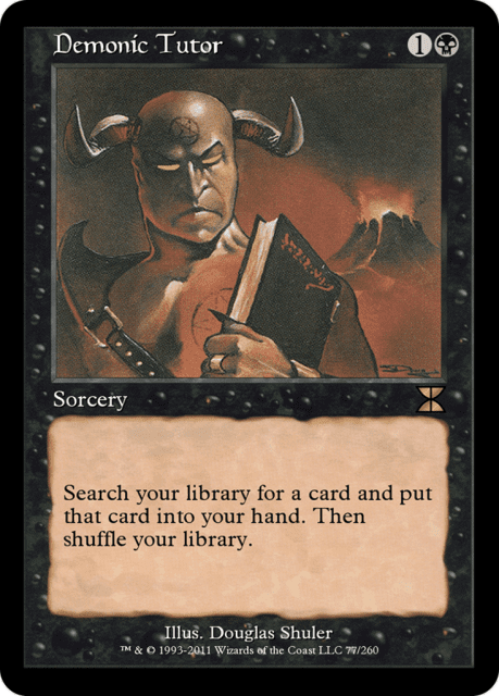 Demonic Tutor (77) — Masters Edition IV