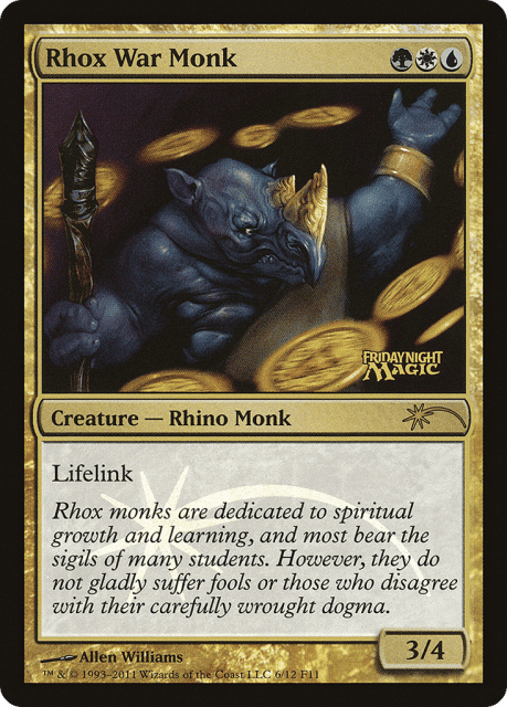 Rhox War Monk (6) — Friday Night Magic 2011