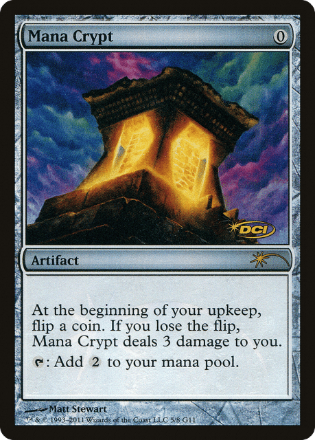 Mana Crypt (5) — Judge Gift Cards 2011