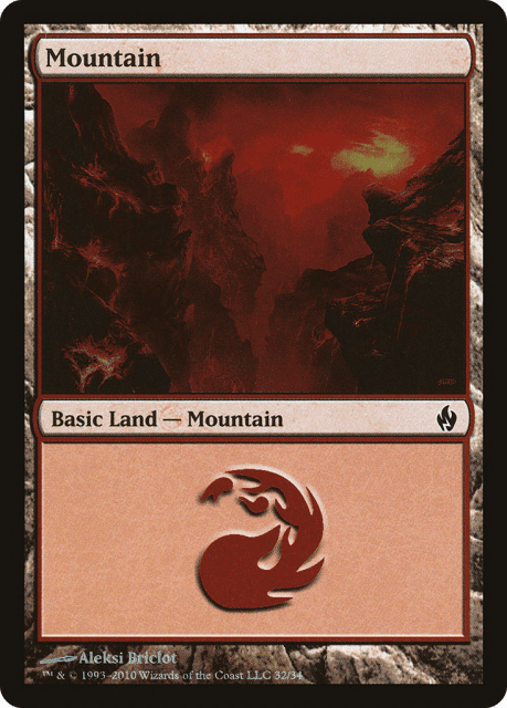 Mountain (32) — Premium Deck Series: Fire and Lightning