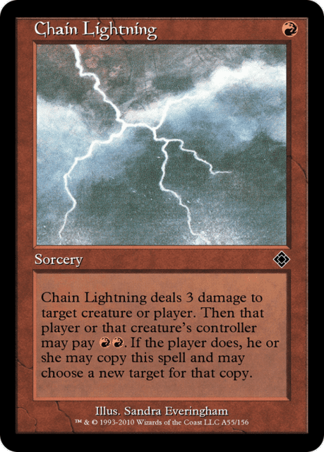 Chain Lightning (A55) — Magic Online Theme Decks