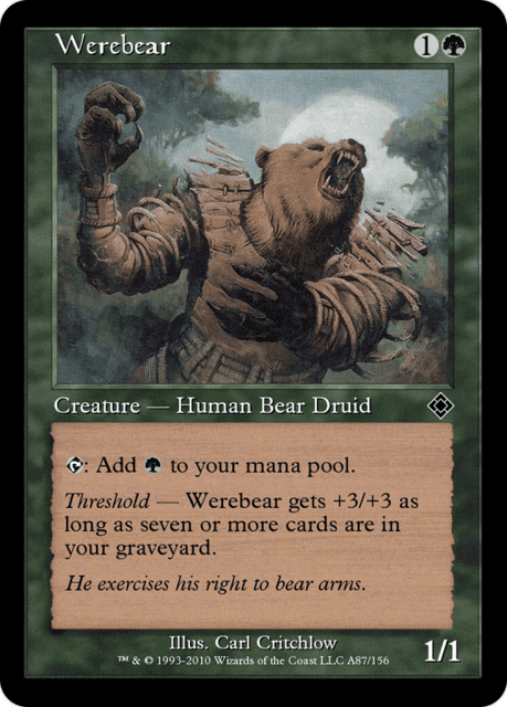 Werebear (A87) — Magic Online Theme Decks