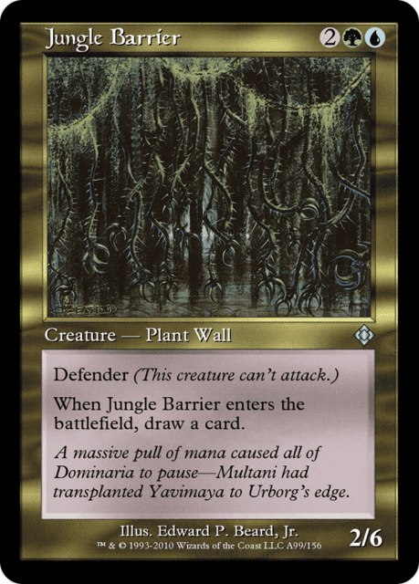 Jungle Barrier (A99) — Magic Online Theme Decks