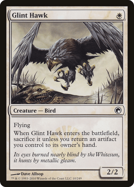 Glint Hawk (10) — Scars of Mirrodin