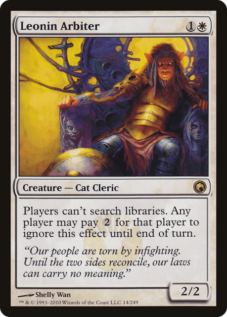 Leonin Arbiter (14) — Scars of Mirrodin