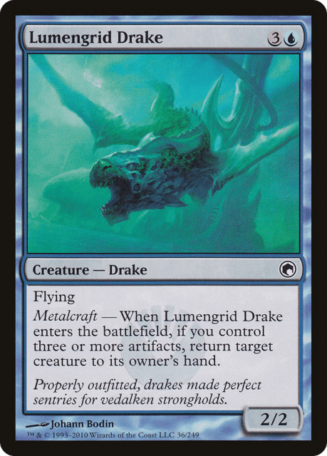 Lumengrid Drake (36) — Scars of Mirrodin