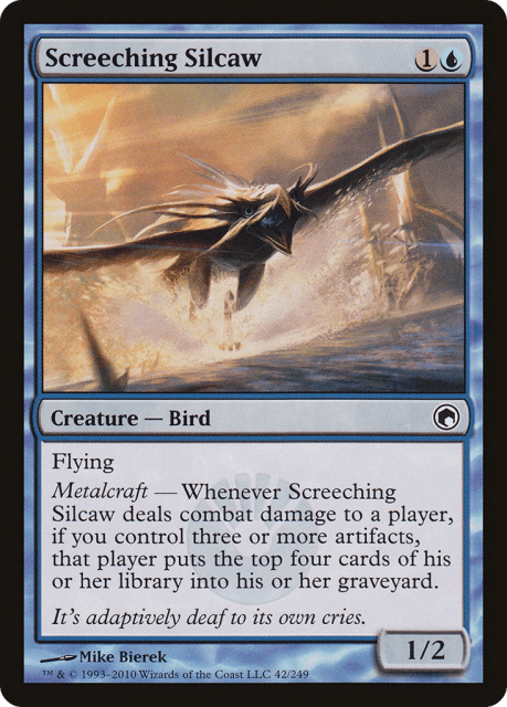 Screeching Silcaw (42) — Scars of Mirrodin