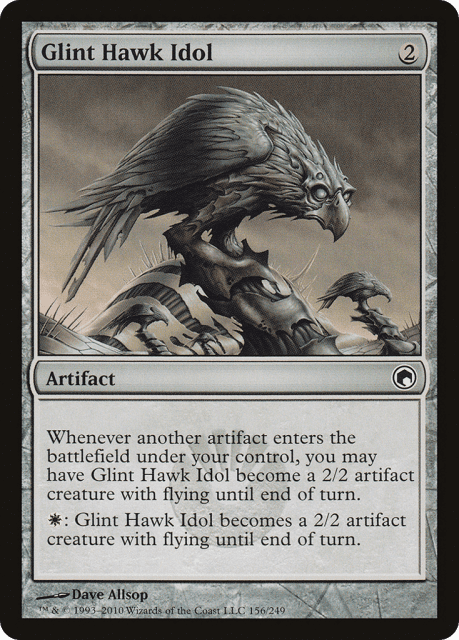 Glint Hawk Idol (156) — Scars of Mirrodin