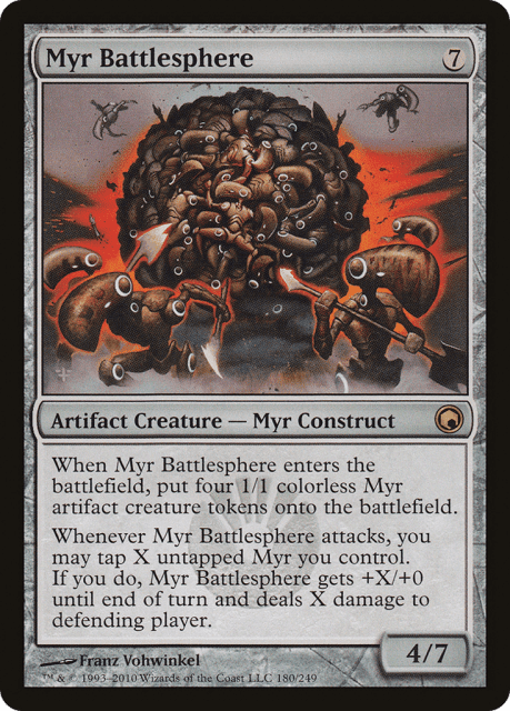 Myr Battlesphere (180) — Scars of Mirrodin
