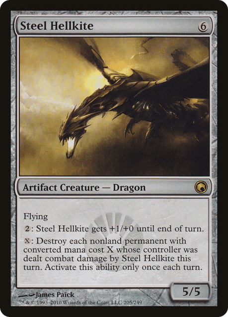 Steel Hellkite (205) — Scars of Mirrodin