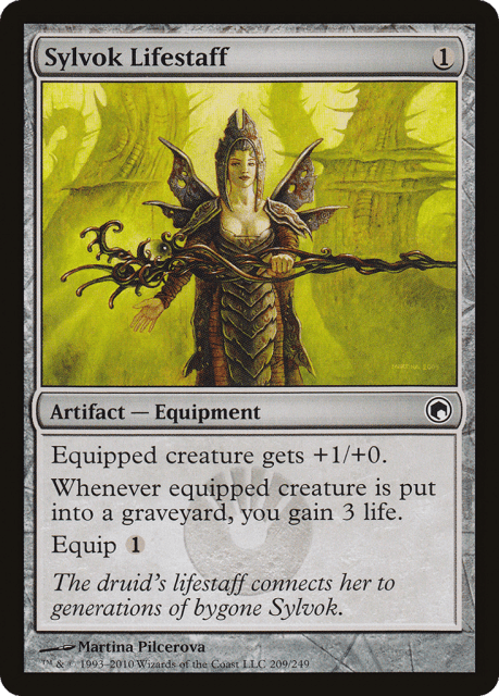 Sylvok Lifestaff (209) — Scars of Mirrodin