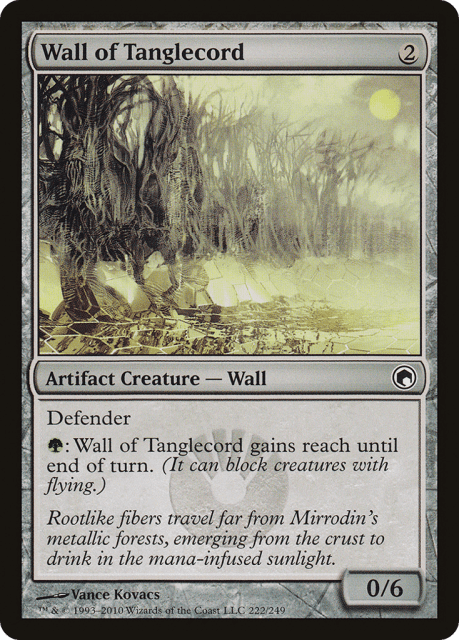 Wall of Tanglecord (222) — Scars of Mirrodin