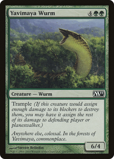 Yavimaya Wurm (200) — Magic 2011