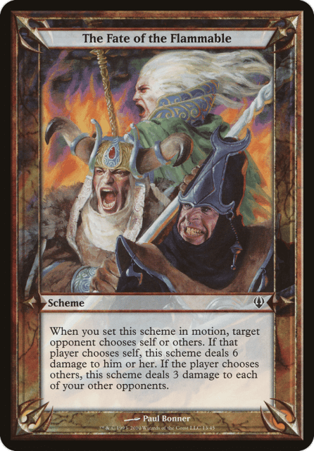 The Fate of the Flammable (13★) — Archenemy Schemes