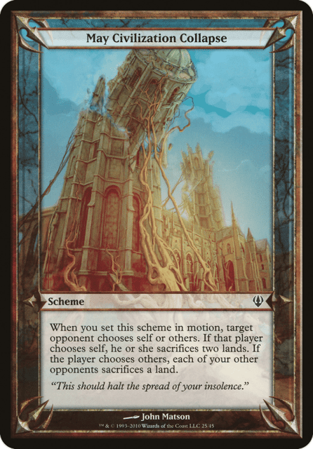 May Civilization Collapse (25★) — Archenemy Schemes