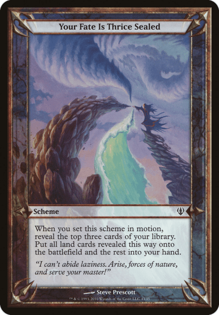 Your Fate Is Thrice Sealed (43★) — Archenemy Schemes
