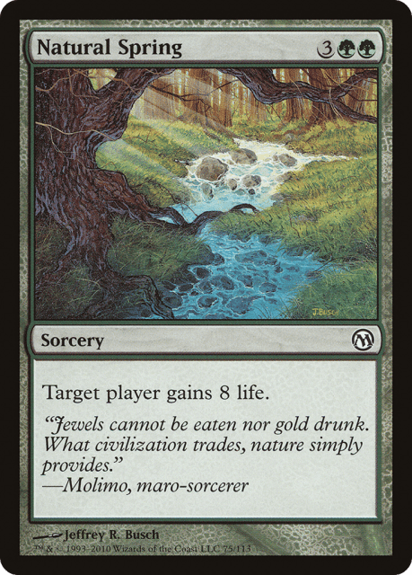Natural Spring (75) — Duels of the Planeswalkers