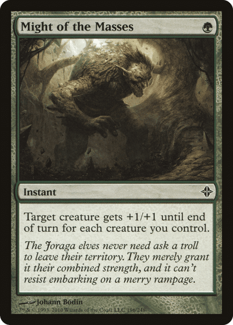 Might of the Masses (196) — Rise of the Eldrazi