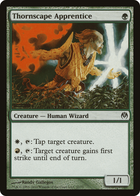 Thornscape Apprentice (37) — Duel Decks: Phyrexia vs. the Coalition