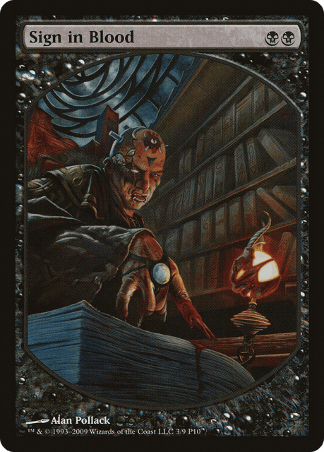 Sign in Blood (3) — Magic Player Rewards 2010