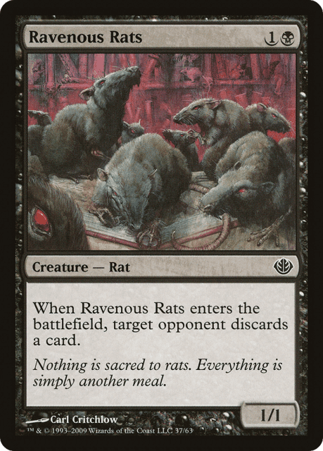 Ravenous Rats (37) — Duel Decks: Garruk vs. Liliana