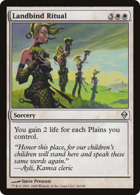 Landbind Ritual (24) — Zendikar