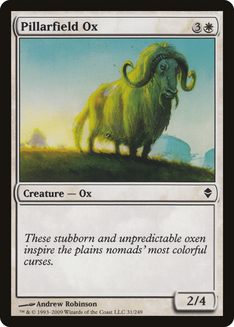 Pillarfield Ox (31) — Zendikar