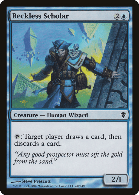 Reckless Scholar (60) — Zendikar
