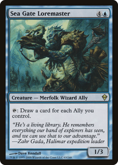 Sea Gate Loremaster (63) — Zendikar