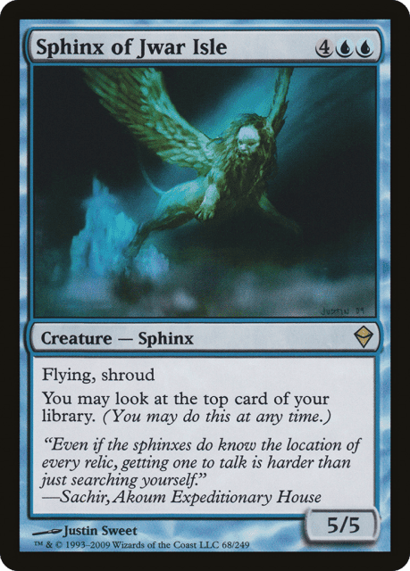 Sphinx of Jwar Isle (68) — Zendikar