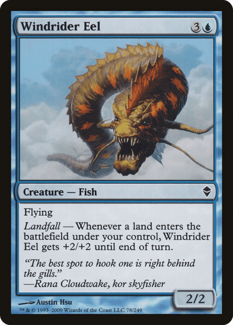 Windrider Eel (78) — Zendikar