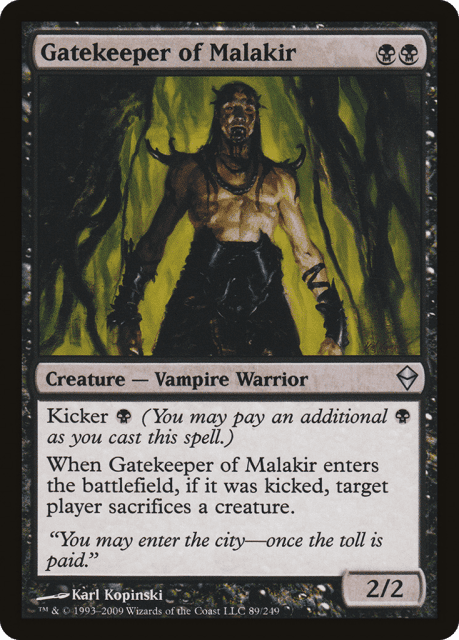 Gatekeeper of Malakir (89) — Zendikar