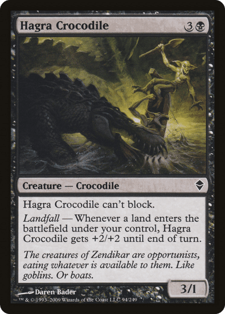 Hagra Crocodile (94) — Zendikar