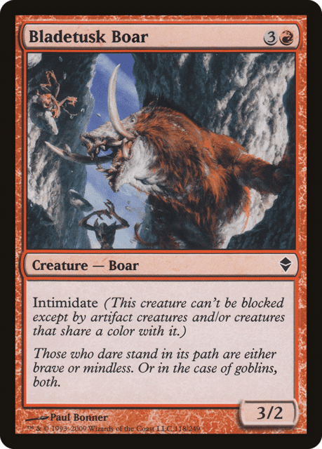 Bladetusk Boar (118) — Zendikar