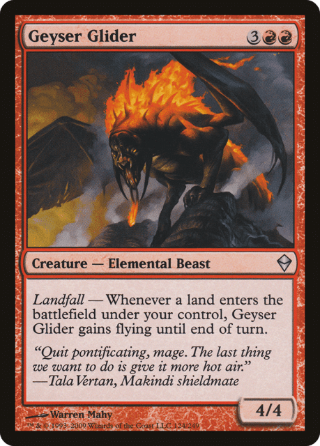 Geyser Glider (124) — Zendikar