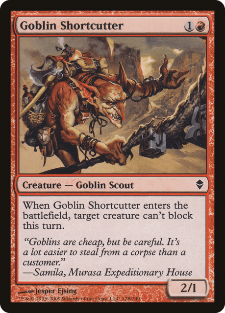 Goblin Shortcutter (128) — Zendikar
