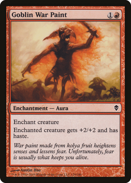 Goblin War Paint (129) — Zendikar