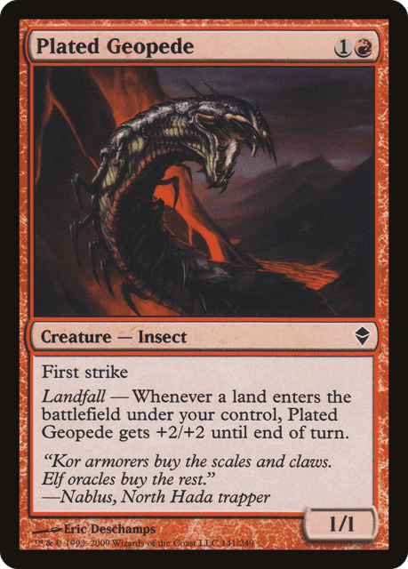 Plated Geopede (141) — Zendikar