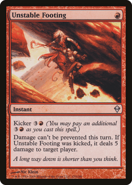 Unstable Footing (153) — Zendikar