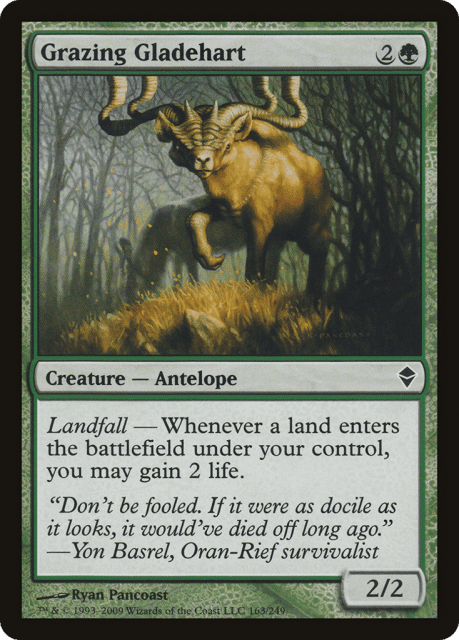 Grazing Gladehart (163) — Zendikar