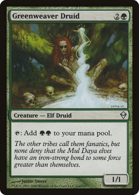 Greenweaver Druid (164) — Zendikar