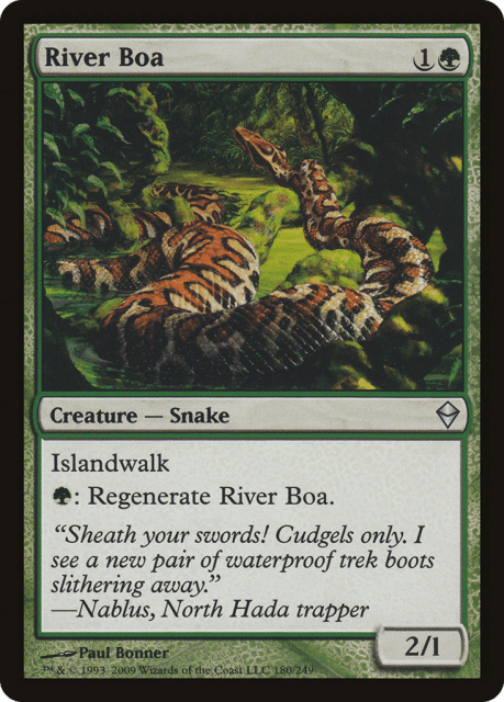 River Boa (180) — Zendikar