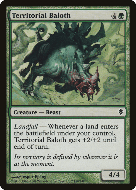 Territorial Baloth (188) — Zendikar
