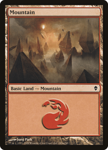 Mountain (243a) — Zendikar