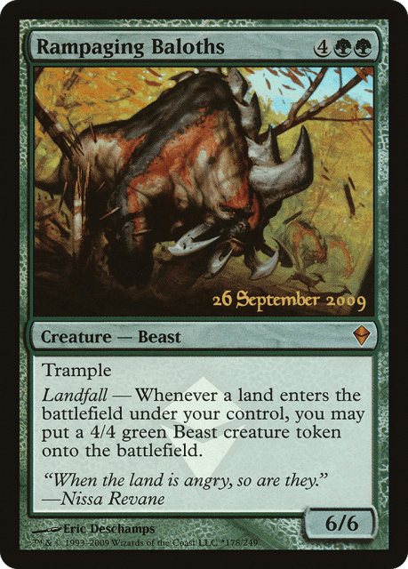 Rampaging Baloths (178★) — Zendikar Promos