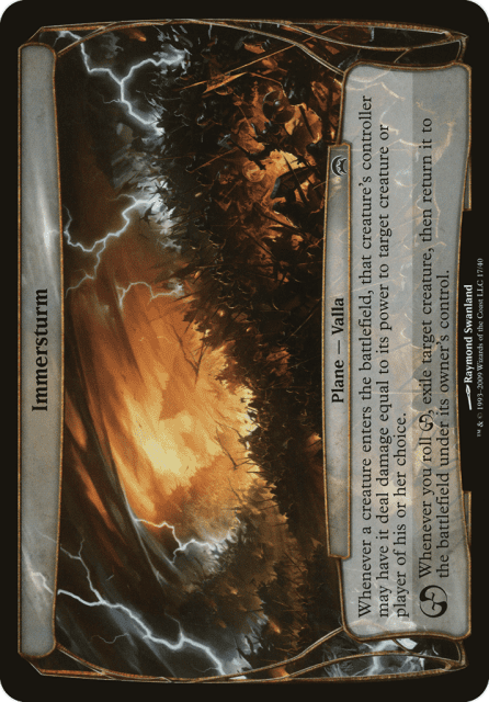 Immersturm (17) — Planechase Planes