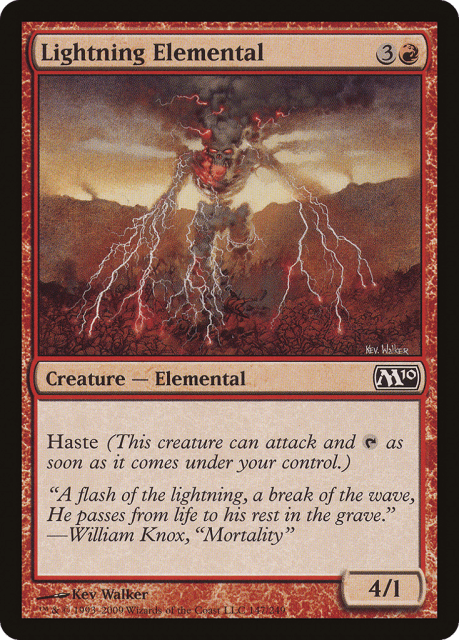 Lightning Elemental (147) — Magic 2010