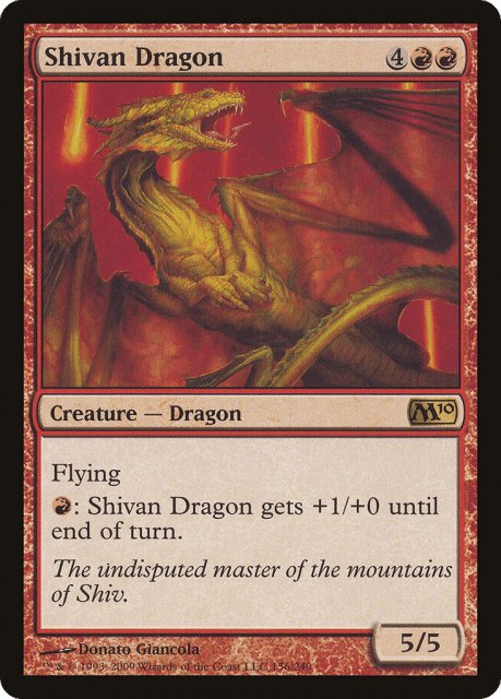 Shivan Dragon (156) — Magic 2010